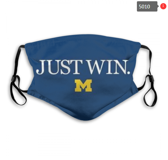 NCAA Michigan Wolverines #5 Dust mask with filter->ncaa dust mask->Sports Accessory